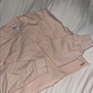 aritzia tna terry fleece cropped sweatshirt sz s